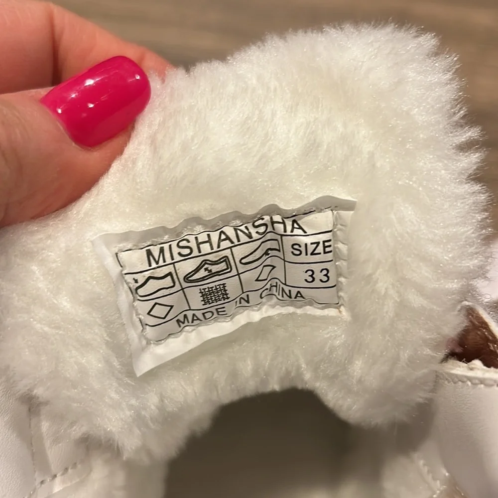 Mishansha Kids Boots in Pink And Purple, With Fur!